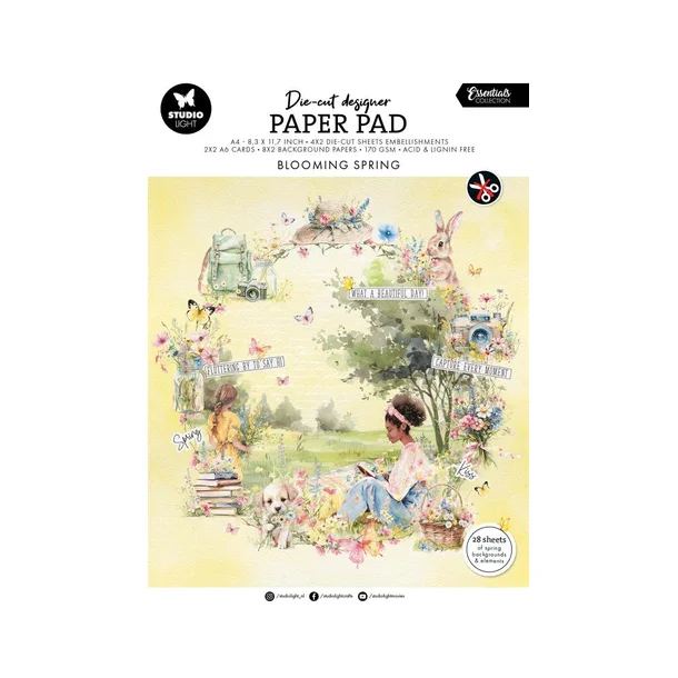 Studio Light Paper Pad "Die-Cut Paper Pad - Blooming Spring" SL-ES-DCPP272