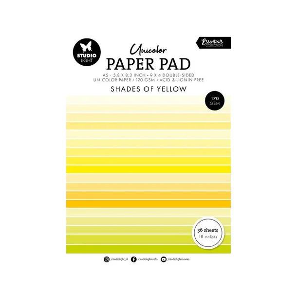 Studio Light Paper Pad "Shades of Yellow" SL-ES-UPP231