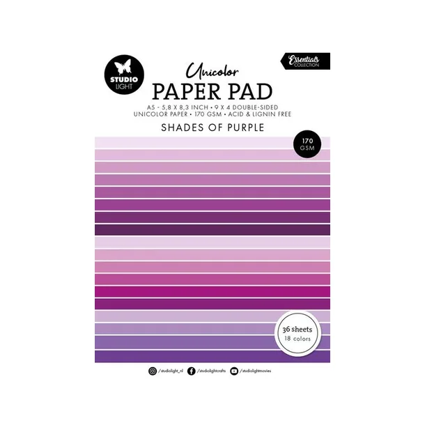 Studio Light Paper Pad "Shades of Purple" SL-ES-UPP247