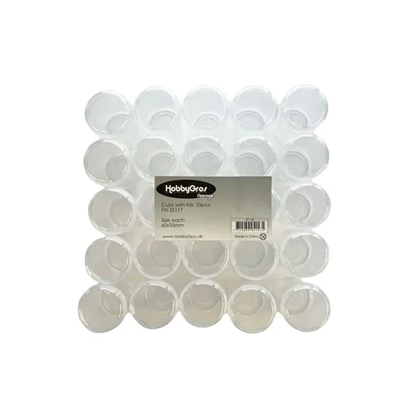 HobbyGros Storage "Cup with lids" SS118 BEMRK du kber 1 stk