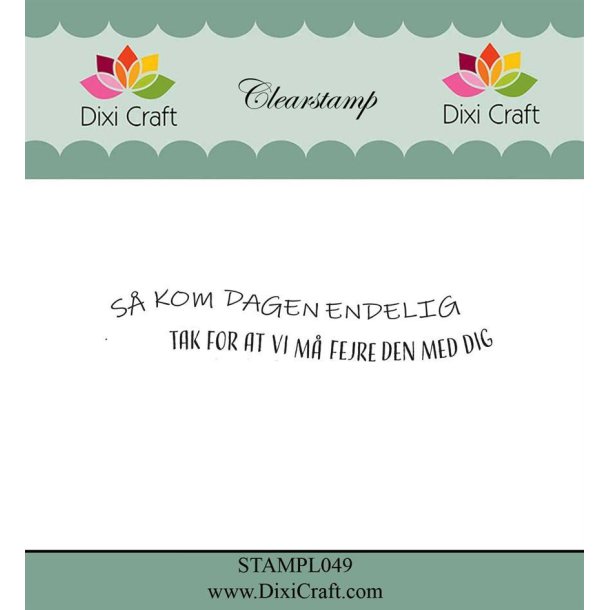 Dixi Craft/HobbyGros STAMPL049