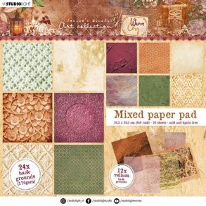 STUDIO LIGHT PAPER PAD 20,3x20,3 cm  Jenines Warm & Cozy nr.09 JMA-WAC-MPP09