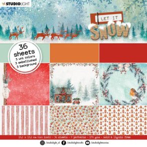 Studio Light Paper pad Let it snow nr.46 SL-LIS-PP46 152,4x152,4mm