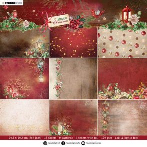 Studio Light Paper Pad Magical Christmas nr.102 SL-MC-PP102 203x203mm
