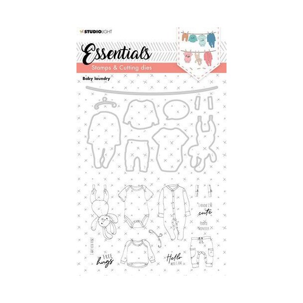 Studio Light Stamp &amp; Cutting Die Essentials nr.23 SL-ES-SCD23 A5