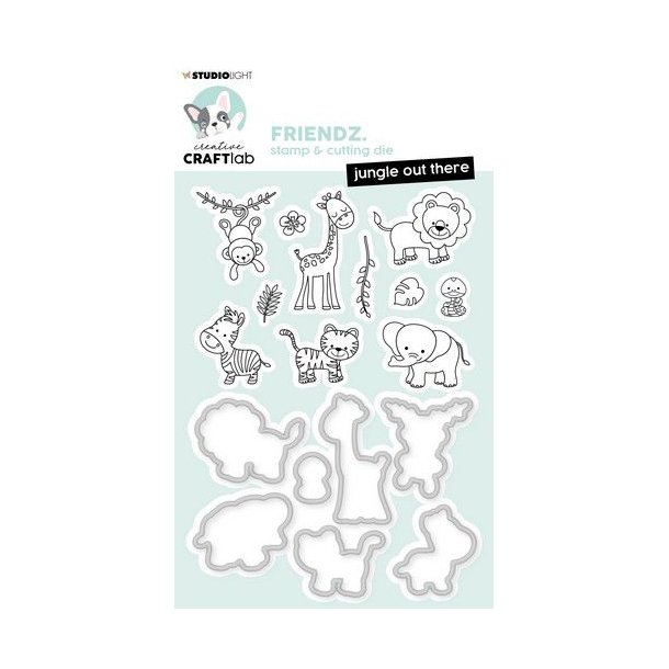 Studio Light Stamp &amp; Cutting Die Mini Friendz nr.45 CCL-MFR-SCD45 148x105mm