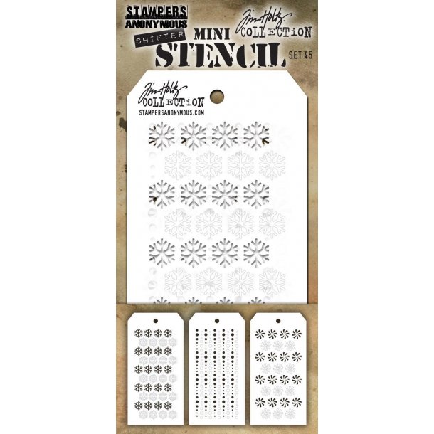 TIM HOLTZ MINI STENCIL SET #45 TH-MST045