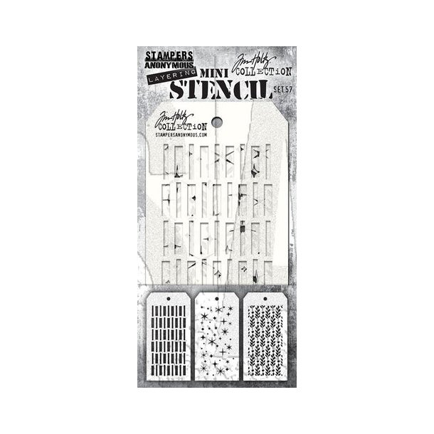 SA / Tim Holtz Mini Stencil Set #57 TH-MST057 