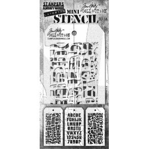 SA / Tim Holtz Mini Stencil Set #58 TH-MST058