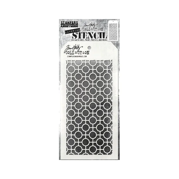 SA / TIM HOLTZ LAYERED STENCIL Linked Circles TH-S159