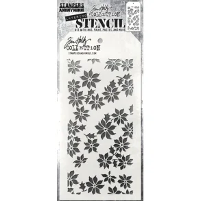 SA / Tim Holtz Layered Stencils Tiny Poinsettia TH-S163