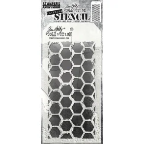  SA / Tim Holtz Layered Stencils Brush Hex TH-S166