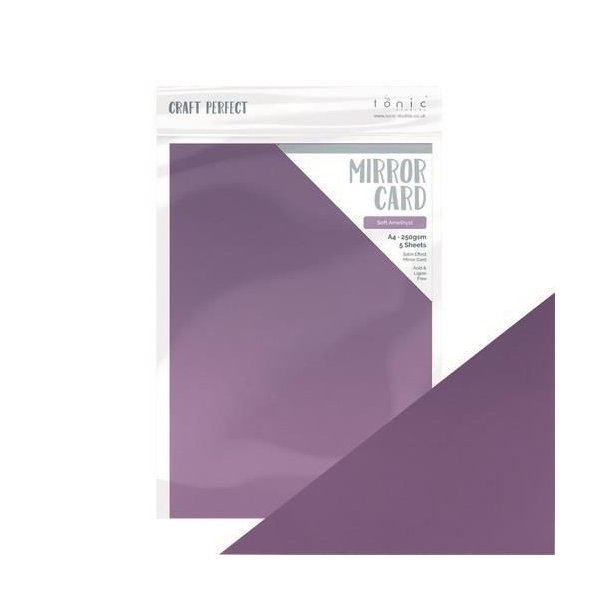 Tonic/Craft Perfect - mirror card - glans - Soft Amethyst 5 vl A4 9480E