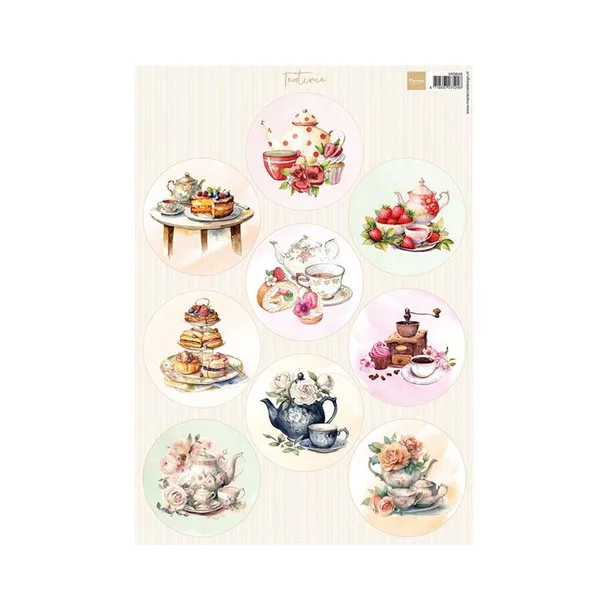 Marianne Design A4 Sheets "Circles - Teatime" VK9648
