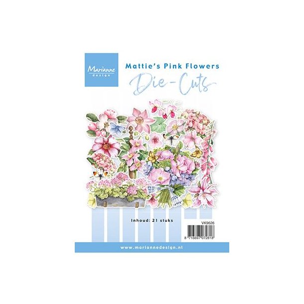 Marianne Design Die-Cuts "Mattie's pink flowers" VK9626