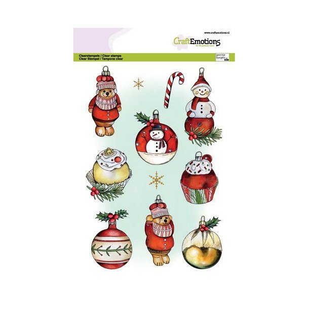 Clearstamps A5 - 3014 - Christmas balls snowman